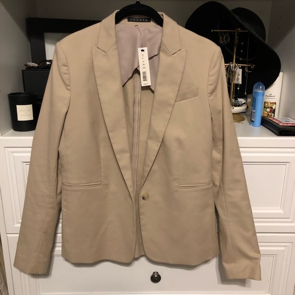 NWT Theory Tan Blazer - Picture 1 of 6